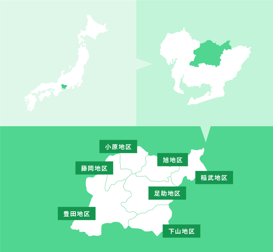 豊田市地区マップ
